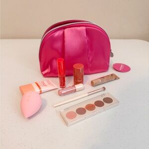 New Ulta Beauty Pink Makeup Set with Bag